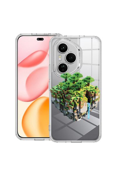 bestcase Carcasă transparentă din silicon pentru Honor 400 Pro, Minecraft, 2036424 T 1679