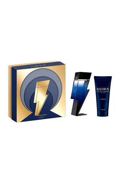 Carolina Herrera Bad Boy Cobalt Eau de Parfum, Men's Gift Set - Eau de Parfum 100 ml + Shower Gel 100 ml
