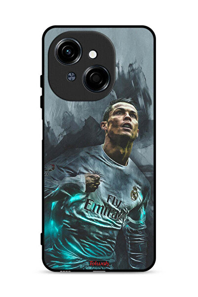 Tolwak غطاء حماية لهاتف تكنو سبارك جو 1 إس 4G برسومات كريستيانو رونالدو