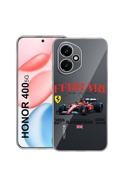 bestcase Carcasă transparentă din silicon pentru Honor 400, Ferrari Scuderia, 2036423 T 1862