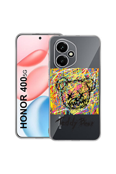 bestcase Carcasă transparentă din silicon pentru Honor 400, model ursuleț de ...