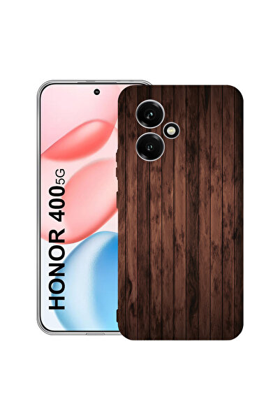 bestcase Carcasă transparentă din silicon pentru Honor 400, lemn de nuc, 2036...