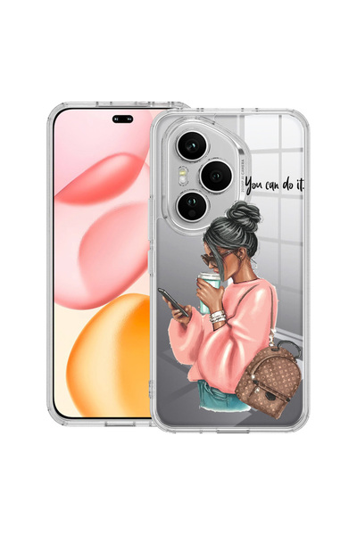 bestcase Carcasă transparentă din silicon pentru Honor 400 Pro, Shopping Girl...