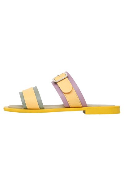 Dogo Women's Vegan Leather Yellow Slippers - Yellow Sunny Design