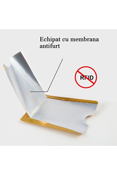 OEM Carcasă de protecție RFID / NFC / fără contact pentru card bancar, neagră