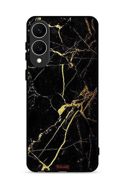 Tolwak غطاء حماية لهاتف سامسونج جالاكسي S25 إيدج، رخامي متصدع