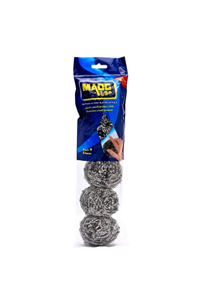 Maog Stainless Steel Scourer, 5 Pcs