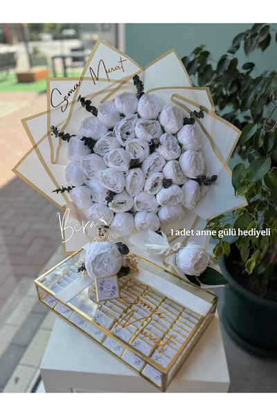 bt bera tasarım 30 şakayık 100 Çikolata Kız Isteme Çiçeği Söz Çikolatası Nişa...