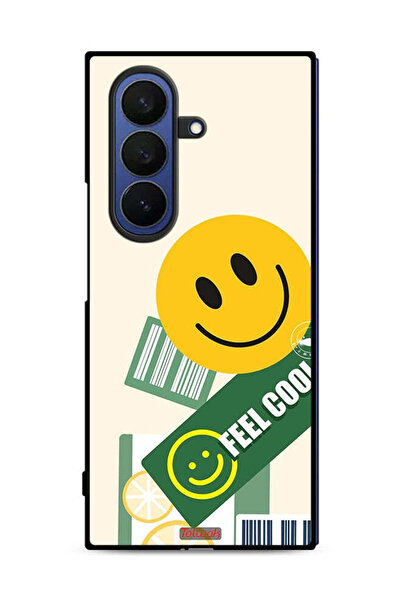 Tolwak غطاء حماية لهاتف Samsung Galaxy Z Fold7 بملصق Feel Cool
