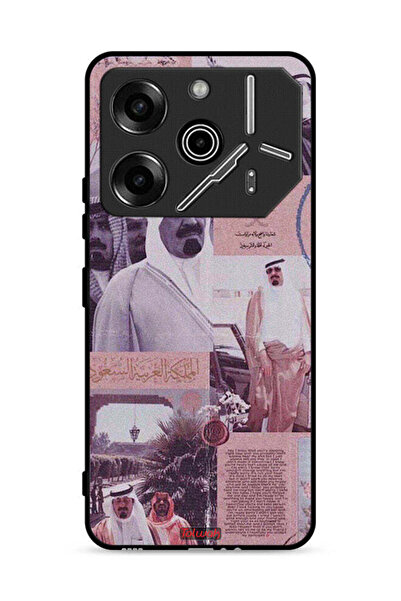 Tolwak غطاء حماية لهاتف تكنو بوفا 6 برو 5G، ملصق الملك عبد الله العتيق