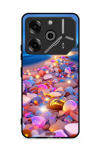 Tolwak غطاء حماية لهاتف تكنو بوفا 6 برو 5G بنقشة أحجار فنية