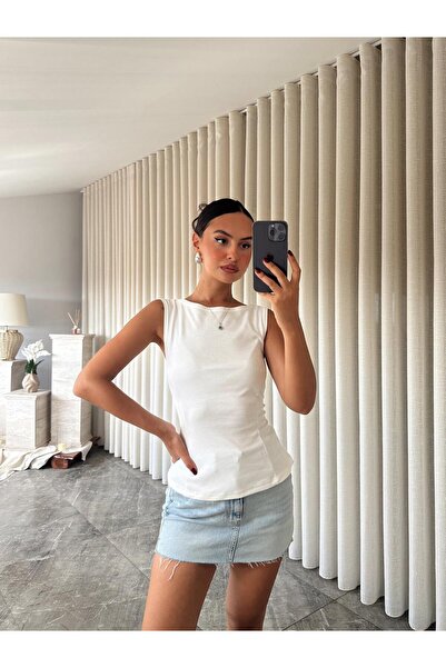 mydukkan.co Bluză cu mâneci scurte și volane la bază