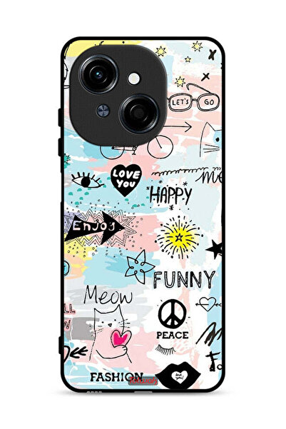 Tolwak Tecno Spark Go 1S 4G Protective Case Cover Love You Tags