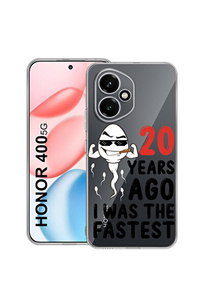 bestcase Carcasă transparentă din silicon pentru Honor 400, acum 20 de ani, 2...