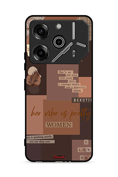 Tolwak غطاء حماية لهاتف تكنو بوفا 6 برو 5G - للنساء المغامرات