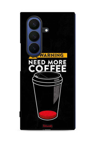 Tolwak غطاء حماية لهاتف Samsung Galaxy Z Fold7 - هل تحتاج إلى المزيد من القهوة؟