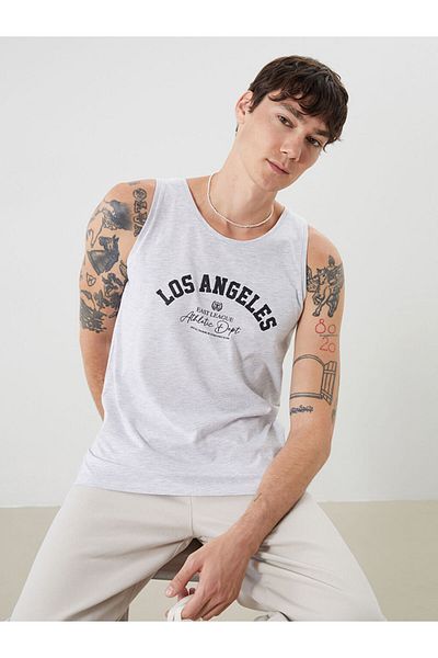 LC Waikiki New Season Crew Neck Printed Men's Sleeveless T-Shirt - S5Rr33Z8