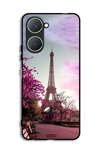Tolwak غطاء حماية لهاتف Vivo Y18i 4G بتصميم برج إيفل