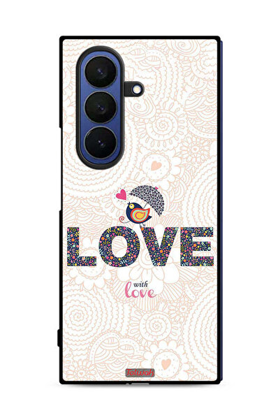 Tolwak غطاء حماية لهاتف سامسونج جالاكسي زد فولد 7 - حب مع الحب