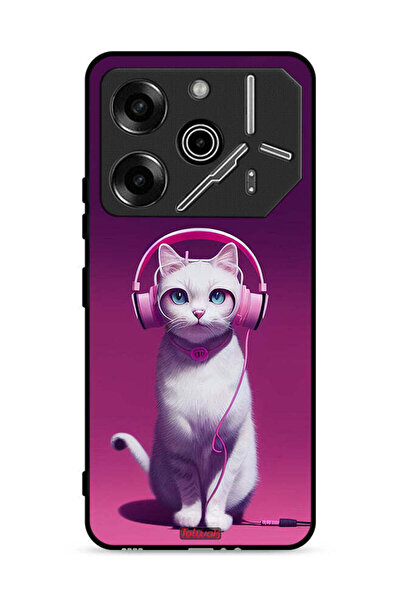 Tolwak غطاء حماية لهاتف تكنو بوفا 6 برو 5G، قطة لطيفة