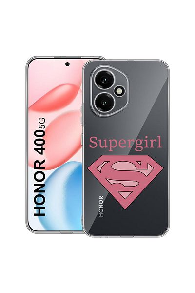 bestcase Carcasă transparentă din silicon pentru Honor 400, Supergirl, 2036423 T 1806