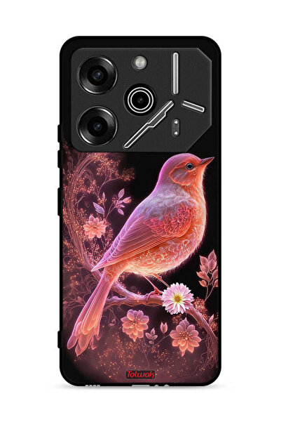 Tolwak غطاء حماية لهاتف تكنو بوفا 6 برو 5G بطبعة طائر لطيف