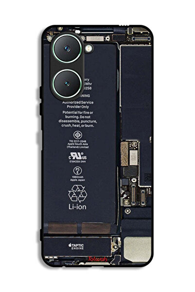 Tolwak غطاء حماية لهاتف Vivo Y18i 4G بنمط دائرة الهاتف