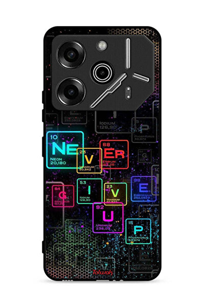 Tolwak غطاء حماية لهاتف تكنو بوفا 6 برو 5G، فن "لا تستسلم أبدًا"