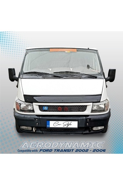 Lumi LUXURY Deflector capota negru lucios compatibil Ford Transit 2002-2006