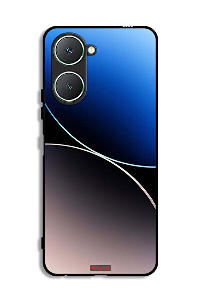 Tolwak غطاء حماية لهاتف Vivo Y18i 4G بنمط خطوط منحنية
