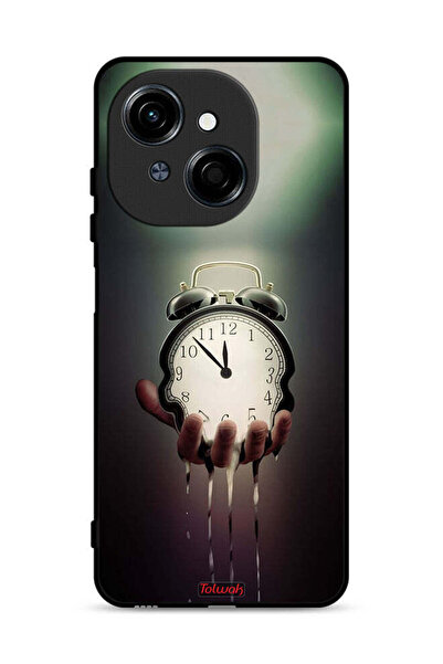 Tolwak Tecno Spark Go 1 4G Protective Case Cover Clock