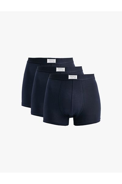 Koton 3-Piece Boxer Set with Cotton Label Detail
