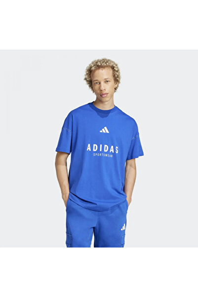 adidas All Szn Graphic Men's Blue T-Shirt - Jj3661