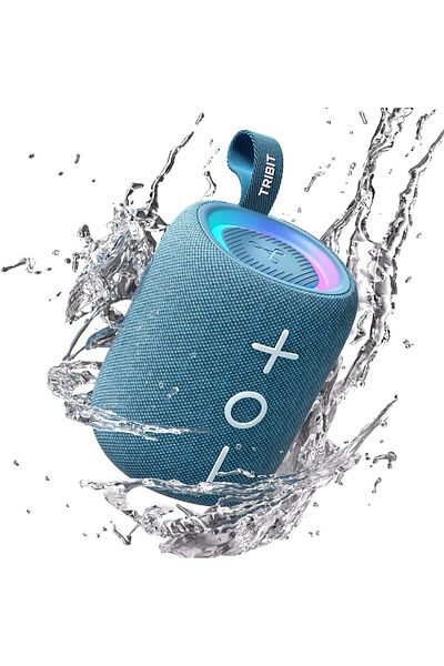 Tribit StormBox Mini+ Bluetooth Speaker 12W,360°Surround Sound,12H Playtime,BT 5.4,IPX7 Waterproof,
