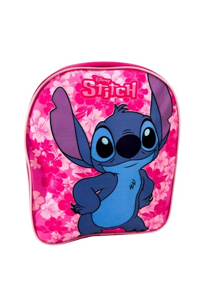 Stitch Παιδικό σακίδιο πλάτης, 30x26x10 cm, ρυθμιζόμενοι ιμάντες, ροζ,