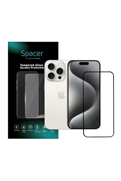 Spacer Protector de ecran din sticlă securizată pentru iPhone 15 Pro Max