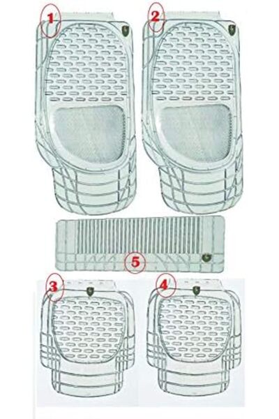 Master Flak Tech car transparent mat clear car mats Rubber mat set car floor mat car door mats unive