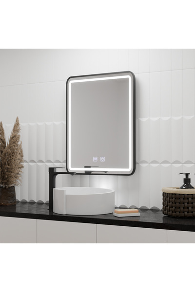 KORMAN TECHNIK Oglinda LED Rectangulara, 60x80cm, Taglio Touch, Sistem Dezaburire