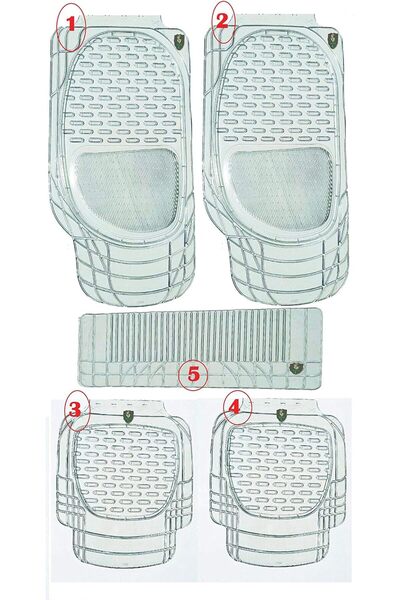 Master Flak Tech car transparent mat clear car mats Rubber mat set car floor mat car door mats unive