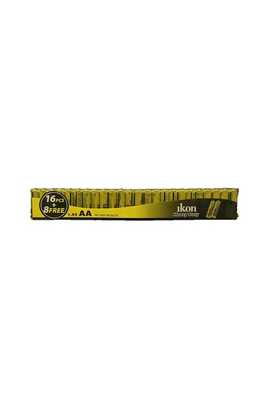 Ikon Heavy Duty 1.5V AA Batteries 16+8pcs