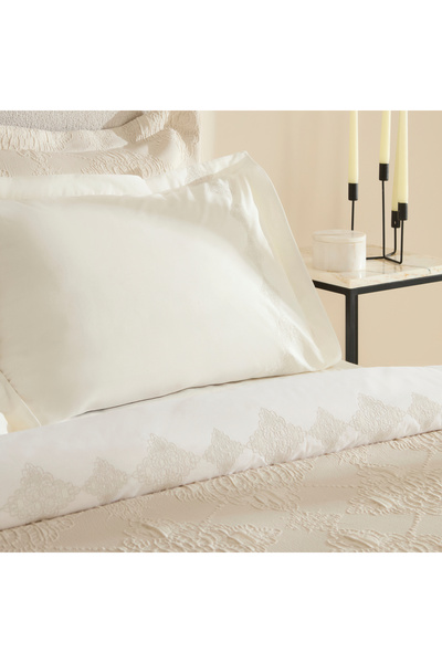 Karaca Home Clare Çift Kişilik 7 Parça Düet Set Ekru