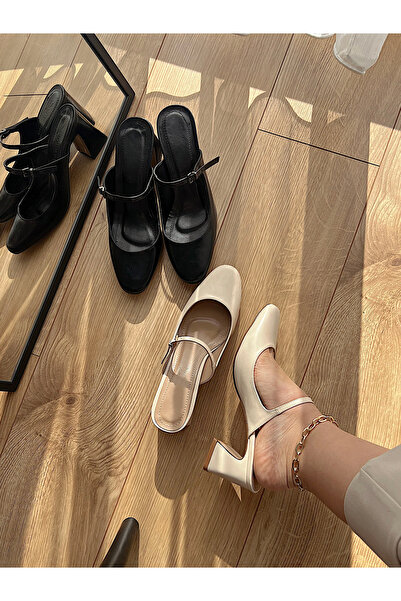 labor Selection Medium Heeled Banded Closed Toe Women's Slippers Are Narrow Fit