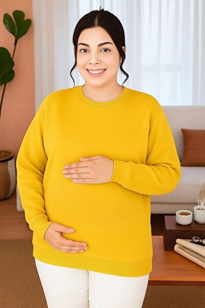 BENROMA BASKILI HAMİLE SWEATSHIRT