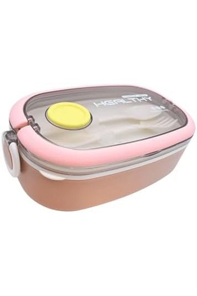 Twisoo Stainless Steel Lunch Box for Adults & Kids Insulated Bento Lunch Box for Men with Fork & Spo