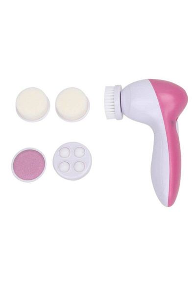 kik 5 in 1 Electric Massage Brush, KIK, For Skin, Pink/White
