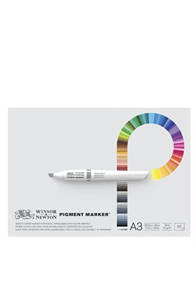 Winsor Newton Pigment Marker Layout Bond Paper – 75 gsm, White, A3 Size, 50 Sheets