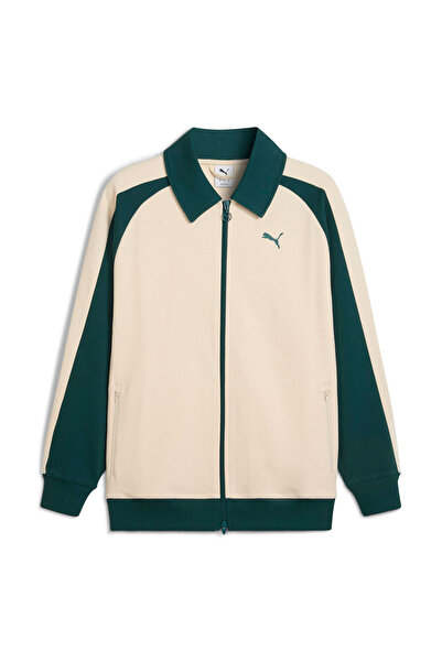 Puma Ανδρικό T7 Χαλαρό Μπουφάν Φόρμας Ζακάρ με Γιακά Πεταλούδα Μεγέθους L