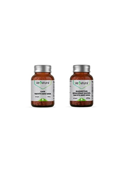 VeNatura 5-htp 100 Mg 30 Kapsül + Magnezyum Bisglisinat 60 Tablet