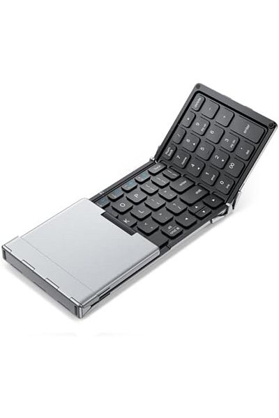 iClever Foldable Keyboard with Number Pad BK09 Wireless Portable Keyboard for Travel and Business Tr