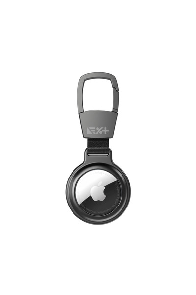 NOA Magnetic Aluminum Key Carabiner Protective Case for AirTag, Black